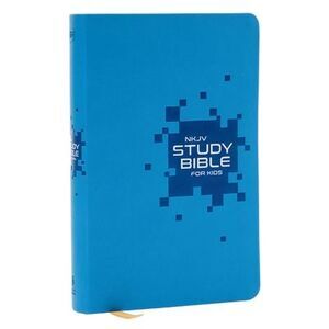 NKJV Study Bible for Kids, Blue Leathersoft: The Premier Study Bible for Kids --